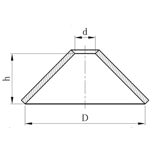 【C】円錐体形鏡板（Conical）Type A